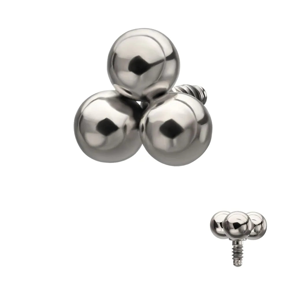 Titanium Internally Threaded Trinity Ball Top