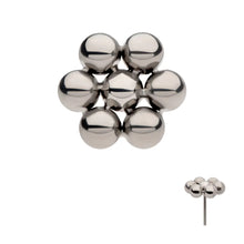 Load image into Gallery viewer, Titanium Threadless 7 Beads Hexagon Shape Top