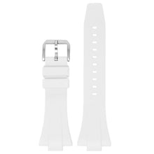 Load image into Gallery viewer, Rubber Flat Watch Band Strap - Silver Buckle - 40mm