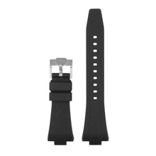 Load image into Gallery viewer, Rubber Flat Watch Band Strap - Silver Buckle - 35mm