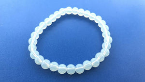 Opalitic Glass Bead Bracelet