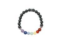 Chakra Hematite Bead Bracelet