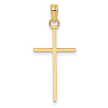 Load image into Gallery viewer, 10ky Polished Cross Pendant