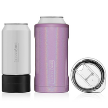 Load image into Gallery viewer, HOPSULATOR TRíO 3-in-1 | Glitter Violet (16oz/12oz cans)