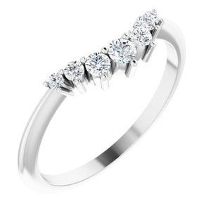 1/5 CTW Natural Diamond Contour Band