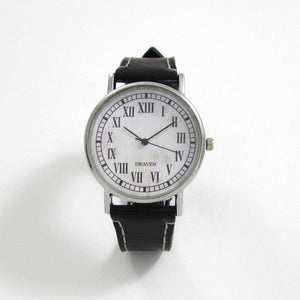 13 Hour Black Leather Wrist Watch - TheExCB