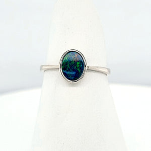 Australian Opal Doublet Ring