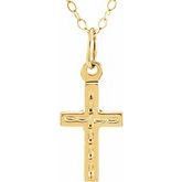 Youth Gold Cross Necklace