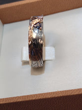 Load image into Gallery viewer, SCJ Original Mokume Gane Natural Alexandrite and Lotus Garnet Ring