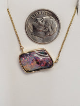 Load image into Gallery viewer, 14K YELLOW GOLD BOULDER OPAL NECKPIECE