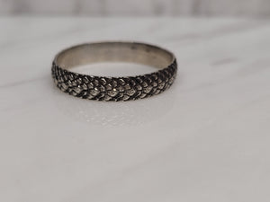 Sterling Snakeskin Ring