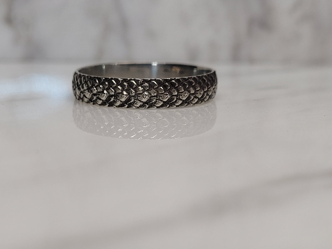 Sterling Snakeskin Ring