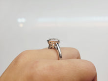 Load image into Gallery viewer, Octagon Invisible-set Diamond Ring with Halo