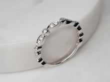 Load image into Gallery viewer, 14K White Gold Millgrained Diamond Band