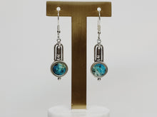 Load image into Gallery viewer, Roman Glass Circle SS Earrings