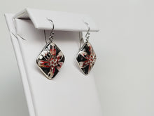 Load image into Gallery viewer, MOP Flower Mosaic Earrings CZ Accents