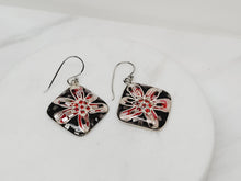 Load image into Gallery viewer, MOP Flower Mosaic Earrings CZ Accents