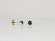 Load image into Gallery viewer, 14KY Black Diamond Studs 1.01ctw