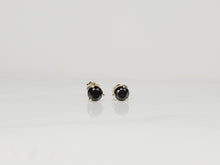 Load image into Gallery viewer, 14KY Black Diamond Studs 1.01ctw