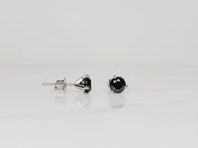 Load image into Gallery viewer, 14KW Black Diamond Studs 1.05ctw
