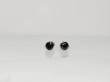 Load image into Gallery viewer, 14KW Black Diamond Studs 1.05ctw
