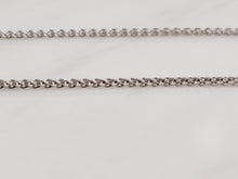 Load image into Gallery viewer, Sterling Silver Spiga 1.3mm Chain
