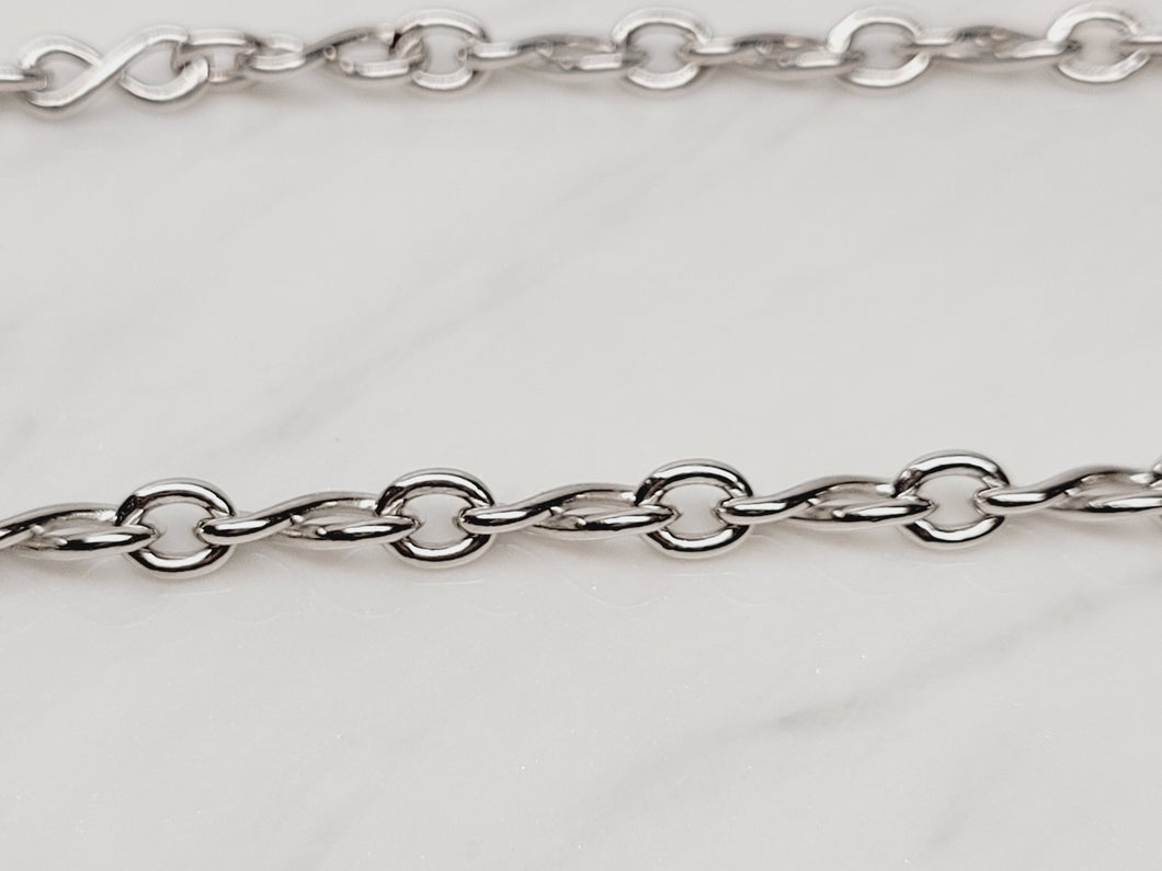 Sterling Silver Infinity Link Chain
