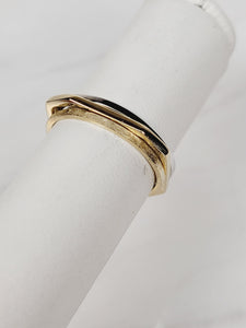 Dainty Classic Circle Stackable Gold Ring - High Polish
