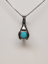Load image into Gallery viewer, SS Hook with Synthetic Opal Necklace