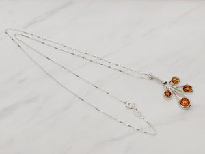 Bundle of Four Amber Drops Necklace