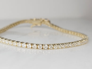 5 ctw 14k Yellow Gold Round Diamond Tennis Bracelet