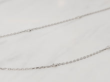 Load image into Gallery viewer, .25 ctw Diamond by the Yard Necklace 14k White Gold