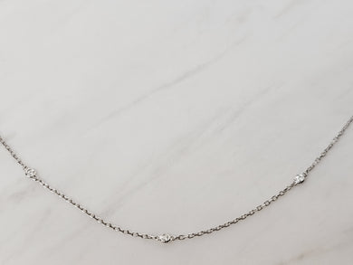 .25 ctw Diamond by the Yard Necklace 14k White Gold