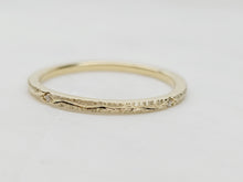 Load image into Gallery viewer, 14K Carved Stacker Ring