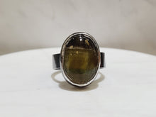 Load image into Gallery viewer, BiColor Fluorite Silver Ring
