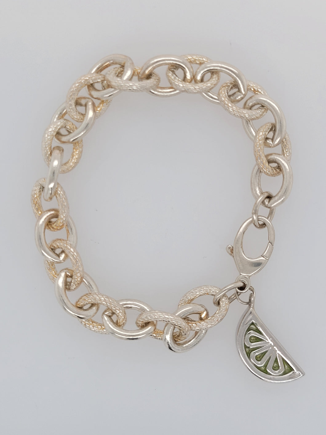 Fruition Citrus w/ plique' a jour Bracelet Key Lime