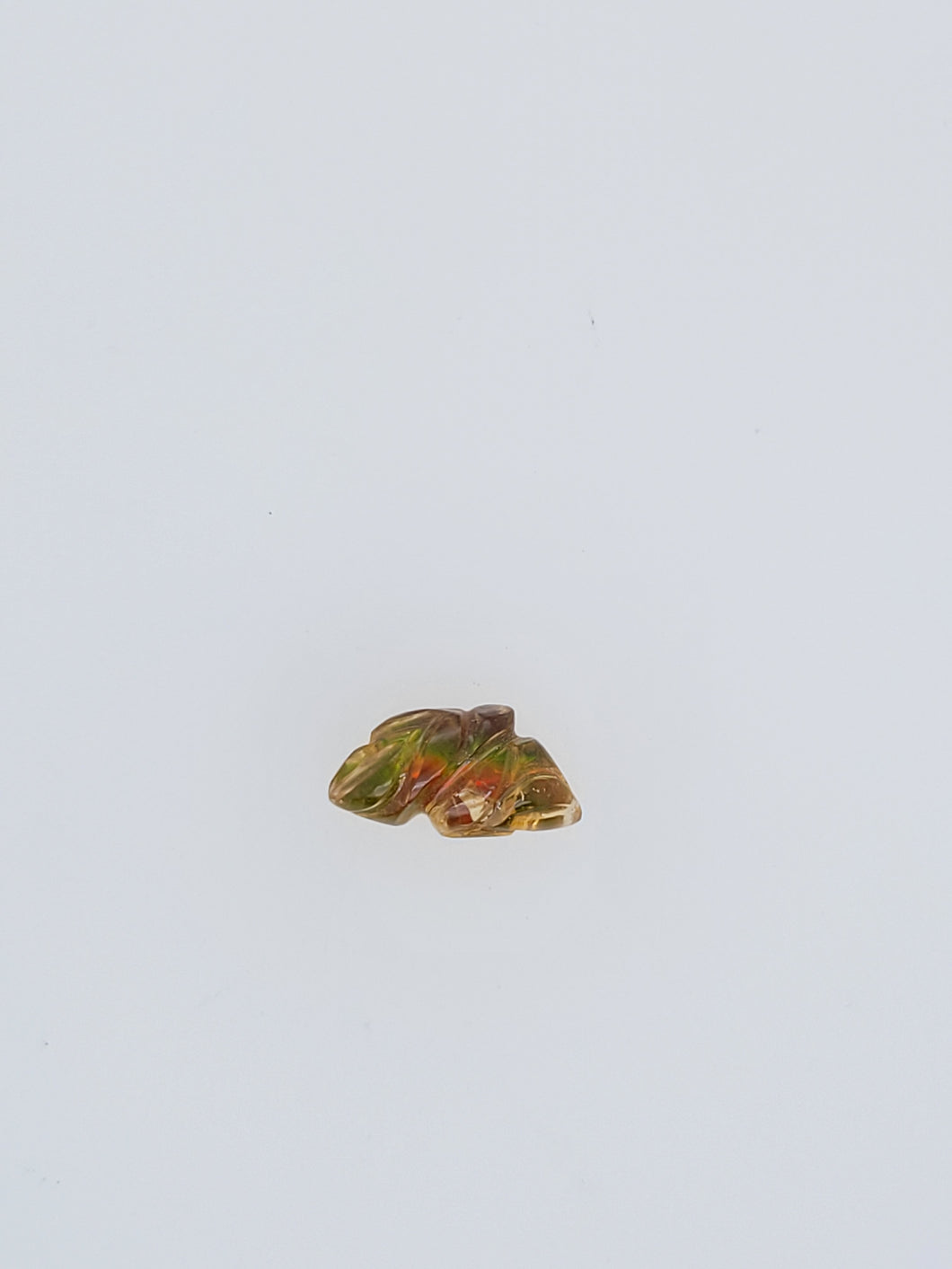 Loose Carved Citrine/ Ammolite Doublet 2.97ct