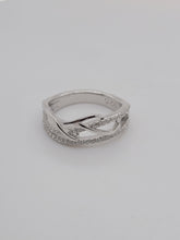 Load image into Gallery viewer, CZ Free Form Sterling Silver Ring