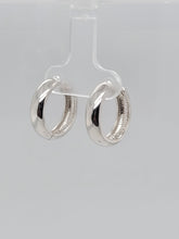 Load image into Gallery viewer, Sterling Silver Hinged Hoop Earrings