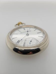 Elgin Silver Plate Pocket Watch Estate