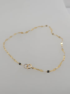 14KY Gold Delicate Chain Bracelet 7.5"