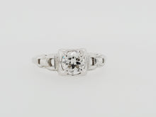 Load image into Gallery viewer, Estate 14kw Diamond Engagement Ring sz 5.25
