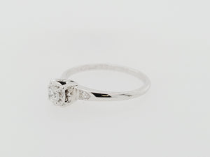 Estate 14kw Diamond Engagement Ring sz 7