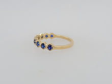 Load image into Gallery viewer, 14KY Natural Blue Sapphire Stacker Ring