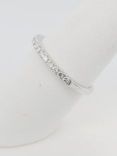 Load image into Gallery viewer, 14k White Gold Diamond Stackable Band