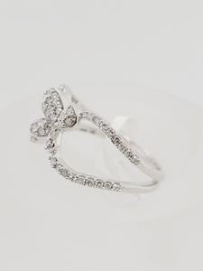 10kw Butterfly Diamond Ring