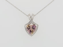 Load image into Gallery viewer, Ametrine Trillion Sterling Silver Necklace