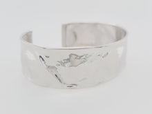 Load image into Gallery viewer, Sterling Silver Wave Cuff Bangle