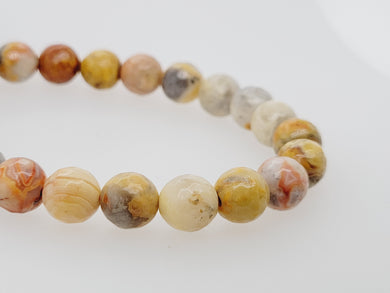 Crazy Lace Agate Faceted Bracelets