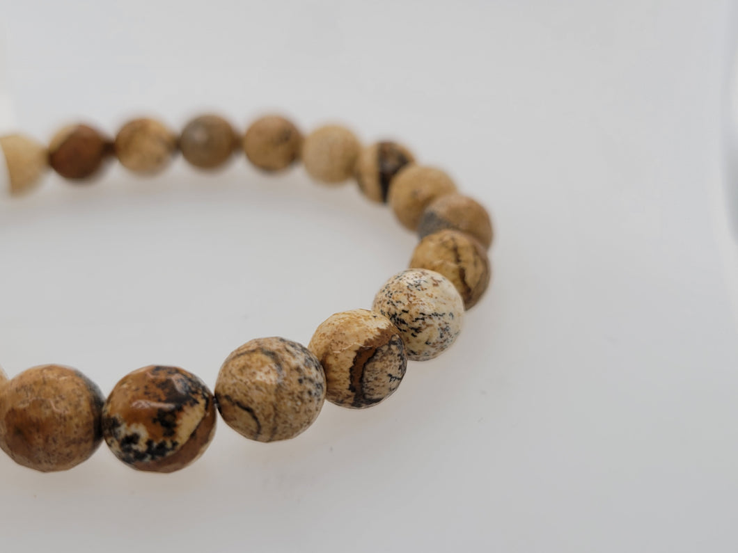 Picture Jasper Faceted Bracelet